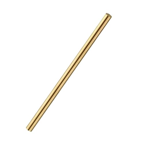 Precision Brass Round Modelmaking Rod, Decorative Metal Bars DIY Hardware Industrial Circular Strips(14x200mm)