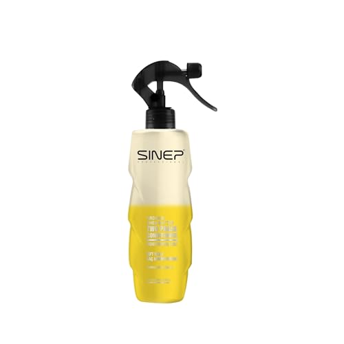 SINEP Acondicionador bifásico de argán y manteca de karité, 400 ml, nutriente, antiencrespamiento, protección contra el calor