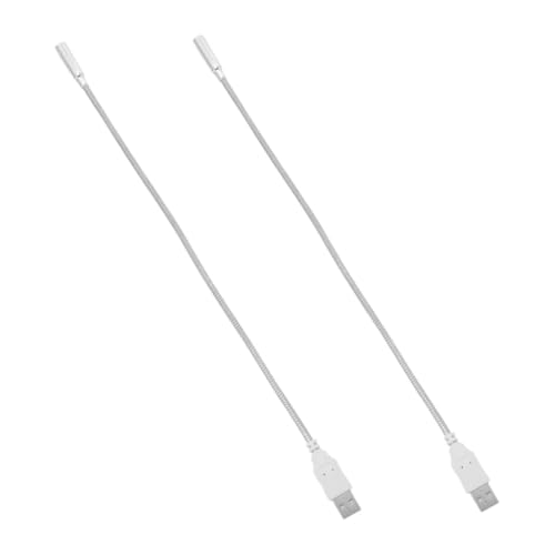 SEWACC 2pcs USB Gooseneck Led Keyboard Lamp Eye Night Light for Laptop Notebook Flexible Design Comfortable Lighting Gentle Illumination