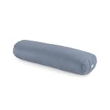 LOTUSCRAFTS Cuscino Yoga per Yin Yoga, rullo, fodera lavabile in cotone biologico, cuscino con imbottitura in kapok, rullo pilates, cuscino da meditazione