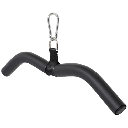Barra de acero para ejercicio de hombros y bíceps ergonómica