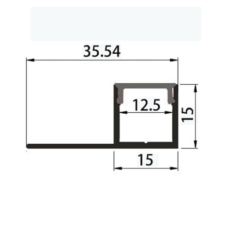 Profilé aluminium cloison sèche pour créer un éclairage LED de salon moderne