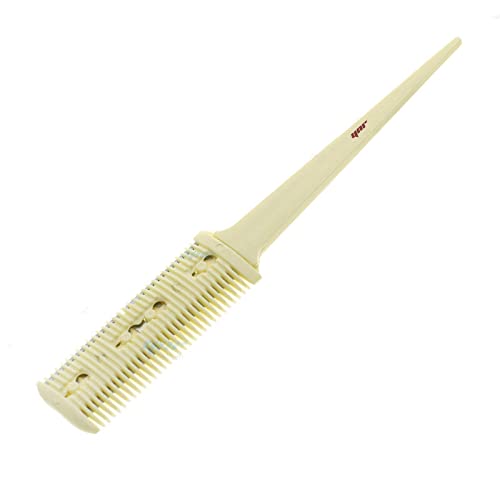 Hair Cutting Razor Comb - Double Sides Thinning Comb for Haircuts - Professional Hair Cutting Tool (Beige)