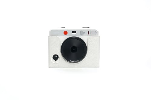 Demi-étui en cuir véritable fait main blanc TP Original pour Leica SOFORT 2