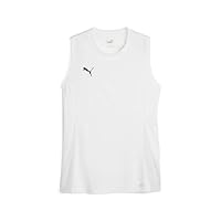 Puma Unisex Teamgoal Sleeveless Jersey Wmn T-Shirt, Puma Weiß-Puma, Schwarz-federgrau, M EU