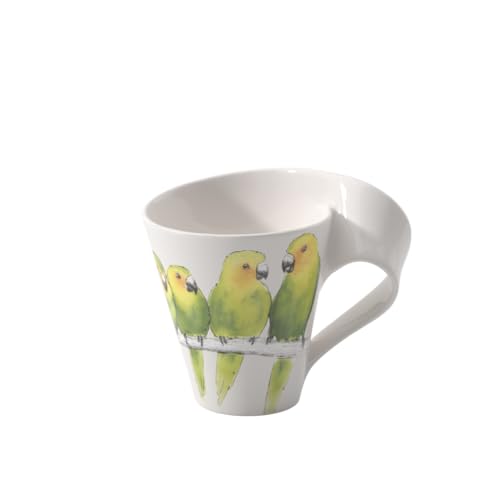 Villeroy & Boch - NewWave Caffé Henkelbecher 240 ml Bunt, Spülmaschinenfest, Mikrowellensicher, Kaffeetasse, Kaffeebecher, Große Tasse, Geschirr, Premium Porzellan
