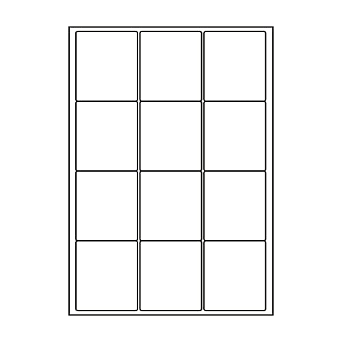 SCL-44(VP) ナナクリエイト 耐水光沢紙ラベルシール 1ケース 400シート A4 12面 63.5×72mm カラーレーザープリンタ用 nana SCL44