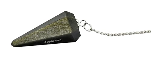 Image of Certified Golden Sheen Obsidian Pendulum Dowsing Tool - Natural Crystal Pendulum for Spiritual Guidance - Premium Dowser Pendulum for Accurate Divination and Energy Healing - Perfect for Energy Healing and Chakra Balancing - Handcrafted with Precision and Elegance