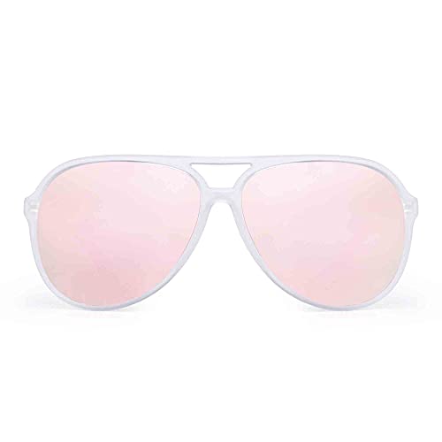 JIM HALO Polarized Aviator Sunglasses Men Women Oversize Plastic Driving Glasses