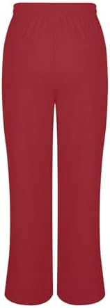 Linen Pants for Women Plus Size Trendy Summer Palazzo Pants with Pockets High Waisted Wide Leg Trousers Loose Slacks — view 4