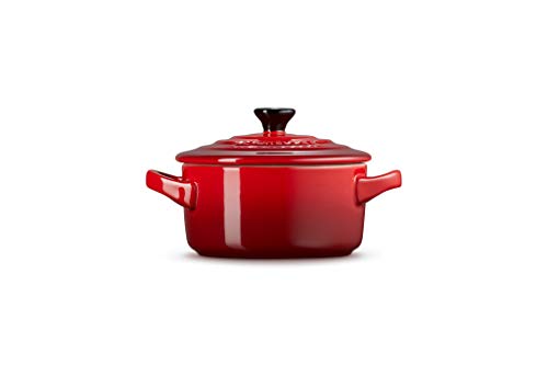 Miniatura 2 de Le Creuset Mini Cocotte De Cerámica De Gres, 10 Cm, 0, 2l, Cereza, 71901100600100