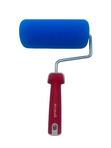 Nespoli Rodillo de Pintura, 18 cm, para Productos a Base de Agua, Esmaltes, Lacas Brillantes, Acabados Brillantes Extrafinos