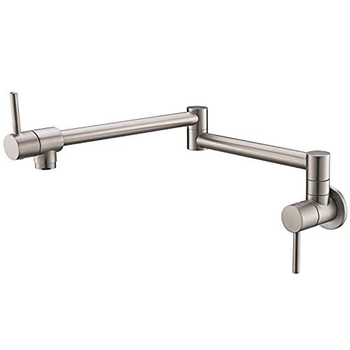 Robinet pliant mural en laiton marron avec bras pivotant cuisine MOCHAMIK