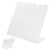 Lurrose Support de Pipette de Laboratoire Linéaire en Plastique Blanc, Porte-pipette Simpl...