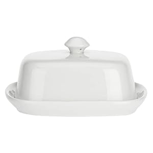 La Porcellana Bianca – Burriera con Coperchio in Gift Box – Arredo Casa, Complementi Tavola – Porcellana – 11x14xh7 cm