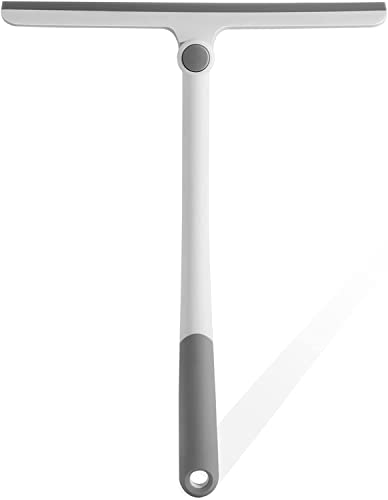 Image of ROKTRY 360 Rotatable Cleaning Glass Wiper Window Cleaner, Silicone Squeegee for Bathroom, Windows, and Car Glass, Window Squeegee, Mirror Scraper Brush with Soft Rubber (Multicolor)