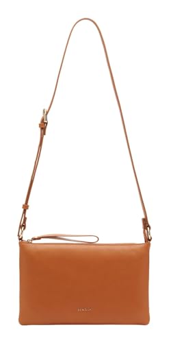 Sac bandoulière plat en cuir contre le vol et l'encombrement