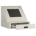 Global Industrial LCD Console Counter Top Security Computer Cabinet, Gray, 24-1/2"W x 22-1/2"D x 22-1/8"H