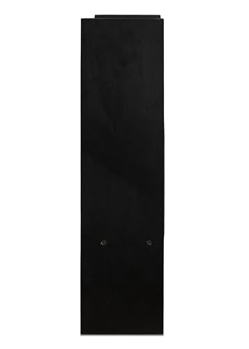 Image of SBF Furniture Wooden Bookcase for Home Office and Library Engineering Wood Space Saving Bookrack Freestanding Books Holder Stylish Book Organizer (Square 3 Step) (Black) DIY(Do-It-Yourself)