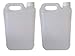 2 Bidons de 5 lt - Bidon en Plastique de 5 litres PEHD - idéal pour Tous Les liquides, Eau, Huile, Sauce, réservoir pour climatisation/Camping/Camping-Car (1)