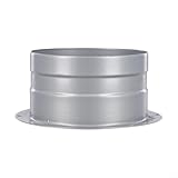 WIIYENA HVAC - Raccordo per tubo di sfiato con flangia in metallo, adattatore per tubo del...