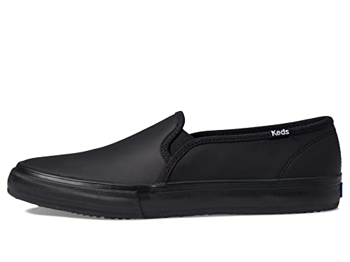 Image of Keds Womens Double Decker Canvas Slip On Sneakers Shoes Casual - Black