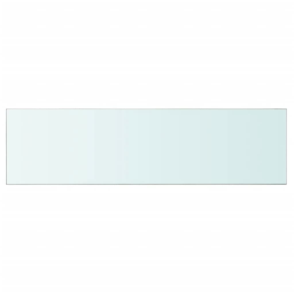 FIRBNUS Estante de cristal de 110 x 30 x 0,8 cm, estantes de baño, estantes flotantes, para salón, baño, estante de pared, mesa de cristal transparente, cristal templado
