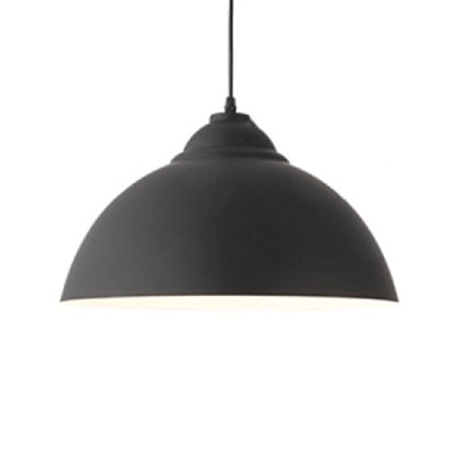 Lámpara colgante E27 Arón de aluminio negro con altura ajustable para techo 1