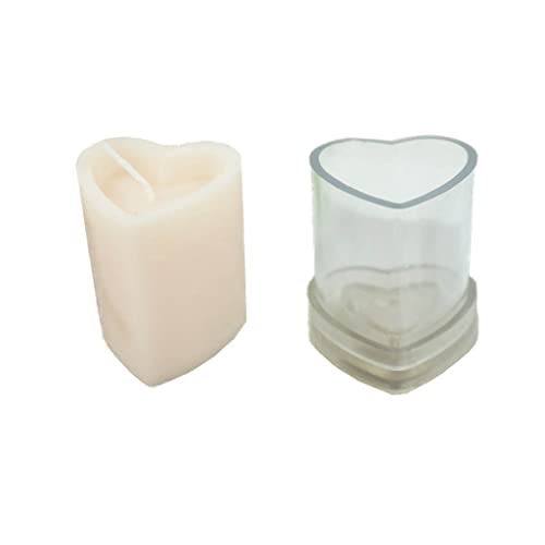 JIUYECAO DIY handgefertigte Kerzenform, multifunktionale DIY-Liebesherz-Kerzenform, transparent, Acryl, Aromatherapie… – Bild 6