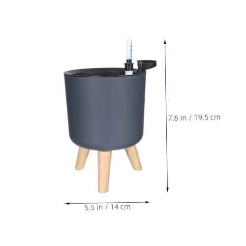 Pot de fleurs auto-arrosant moderne avec indicateur de niveau d'eau précis - 3