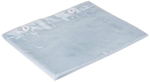 Yellow Weaves 0.30mm PVC AC Transparent Curtain - (4.5 X 7 Ft) 1 Curtain with 8 Hooks