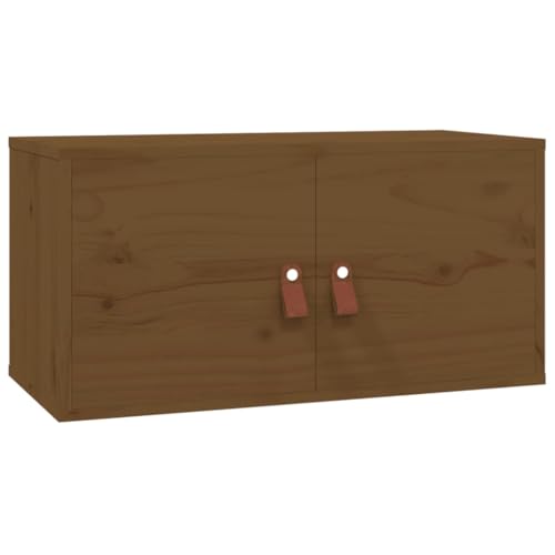 Armoire murale bois de pin massif rangement rustique 60cm