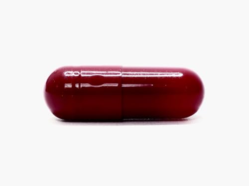 Capsules HPMC taille 0 rouge foncé lot de 10 000 pièces pour compléments