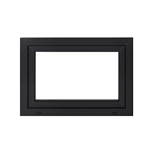Premium Kunststofffenster Von Komforta - Kellerfenster Weiß/Anthrazit BxH 800 x 600 mm - Garagenfenster/Gartenhaus Fenster BxH 80 x 60 cm 2- fach Verglast - Din Rechts-Funktion Dreh Kipp Fenster