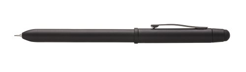 Cross Tech3+ Refillable Multi-Function Ballpoint Pen With Stylus, Medium Ballpen And Pencil, Includes Premium Gift Box - Satin Black #TOP3