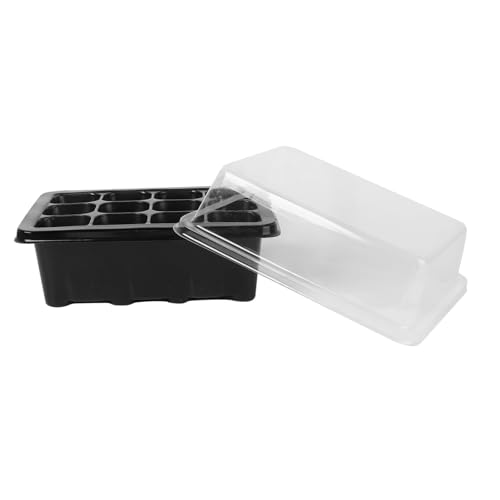 BEBEMOKO Bandeja para Germinación De Semillas con 12 Cavidades Bandeja De Cultivo para Jardinería y Bonsai Tamaño