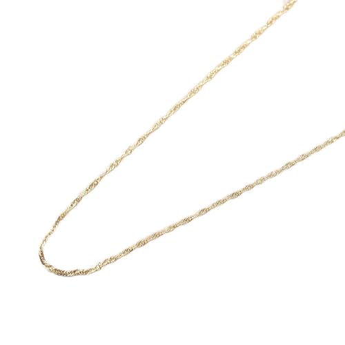 [MITURE] K18 screw �X�N�����[ 1.2mm�l�b�N���X �X�N�����[�`�F�[�� �X�N�����[ ���f�B�[�X 18�� ��1.2mm 42cm �V���v�� �X�L���W���G���[ 18k �S�[���h �`�F�[���l�b�N���X �v���[���g