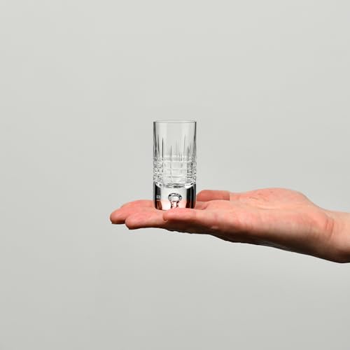 Krosno – Vodka, Liqueur & Cordial Shot Glasses 1.7 oz (50ml), Set of 6 – Lead-Free Crystal – Handcrafted & Cut – Saga Collection – Elegant Gift Set by Krosno - Image 3