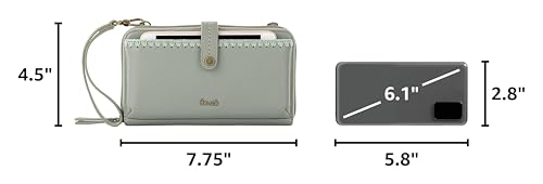 Image of The Sak Iris Smartphone Crossbody Purse - Small Women's Cellphone Bag & Wallet For Everyday- Convertible Wristlet With Zipper