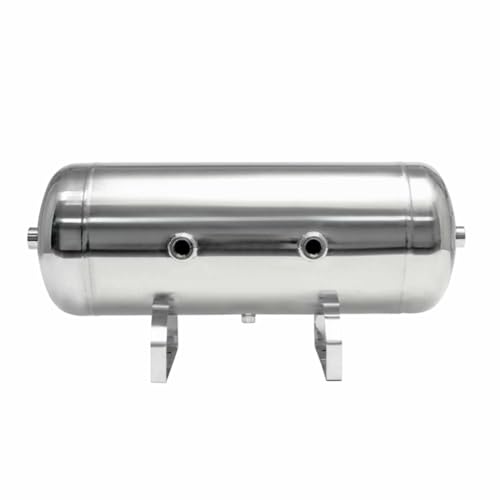 High Pressure Reservoir Air Tank Kit, with Safety Valves & Pressure Gauges, for Aerospace/Laboratory/Auto Repair Industry/Printing Industry(17L/4.5Gal)