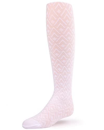 MeMoi Girls' Diamond Sheer Nylon Tights3