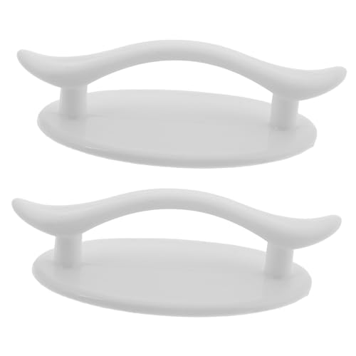 FOMIYES 2 Piezas Manija del cajón guirnalda con cable soporte de soporte de pared manija de vidrio manijas de plástico manija de los muebles del gabinete empuñadura de puerta el plastico