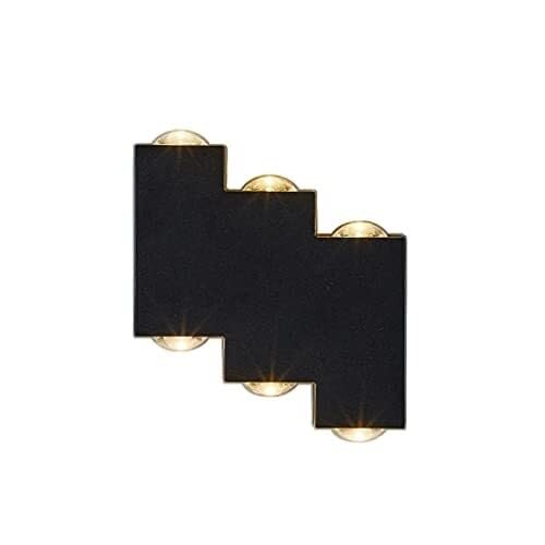 ZLLFHS Aplique de Pared Lámpara de Pared Moderna Arriba y Abajo Lámpara de Pared de Aluminio Iluminación Interior y Exterior IP65 Focos Impermeables Baño Pasillo Dormitorio Sala de Estar Escalera