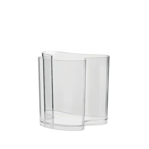 Guzzini - Home, ISOLA, Vaso da Arredo Portariviste - Trasparente, 34 x 22,8 x h31 cm - 28930000