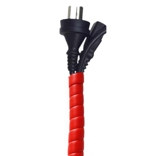 ZPDMJEO Cubierta Protectora De Cables De 78 Pulgadas, Cubierta Protectora De Cables De Pared, Cubierta Protectora De Cables De Piso, Organizador De Cables(Red,1.2cm/0.47in)