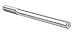 Accusize Industrial Tools 16.0 mm H.S.S. M2 Straight Shank Straight Flute Chucking Reamers, Right Hand, 14.4 mm Shank Dia, 8 Flute, 9'' Oal, 0400-5160