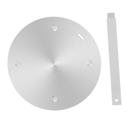 IWOWHERO Placa Difusora de Calor de Acero Inoxidable para Estufa Eléctrica Inducción Adaptador de Placa de Transferencia Térmica para Cocina Segura y Uniforme
