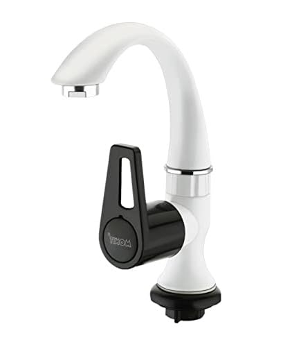 Image of MONIT Plastic Water Tap /Pillar Cocke for Wash Basin /Plastic Piller Bib Cock /S Tsink /Bathroom Bibcock (Swan Neck Tap)