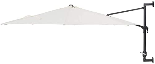 Parasols patio umbrellas Outdoor Wall-Mounted Sun and UV Protection Garden Lawn Parasol Awnings with Metal Poles Parasols