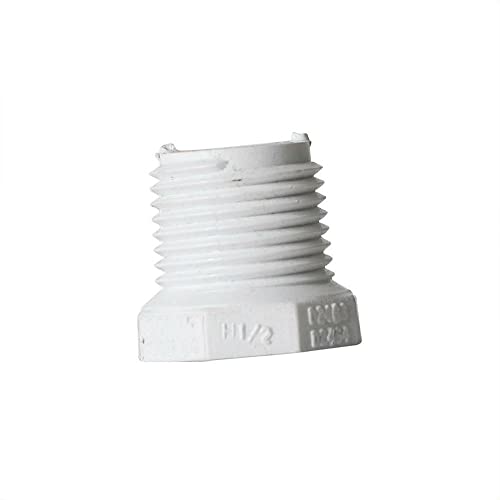 LEFITPA Replacement 1/2 Inch x 3/8 Inch Threaded x Threaded PVC Bushing SCH 40 for PrimeX 88205